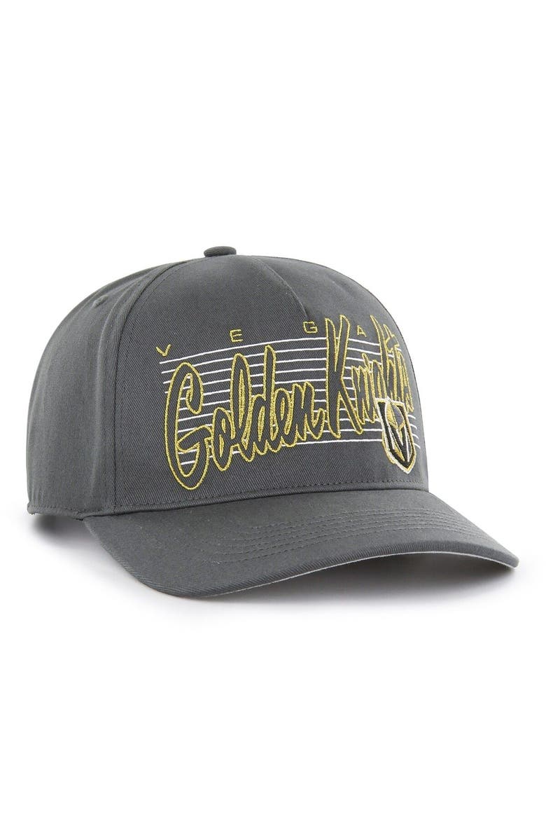 '47 Men's '47 Charcoal Vegas Golden Knights Marquee Hitch Snapback Hat, Alternate, color, Charcoal
