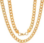 STEELTIME Men's 18k Gold Plated Chain Necklace