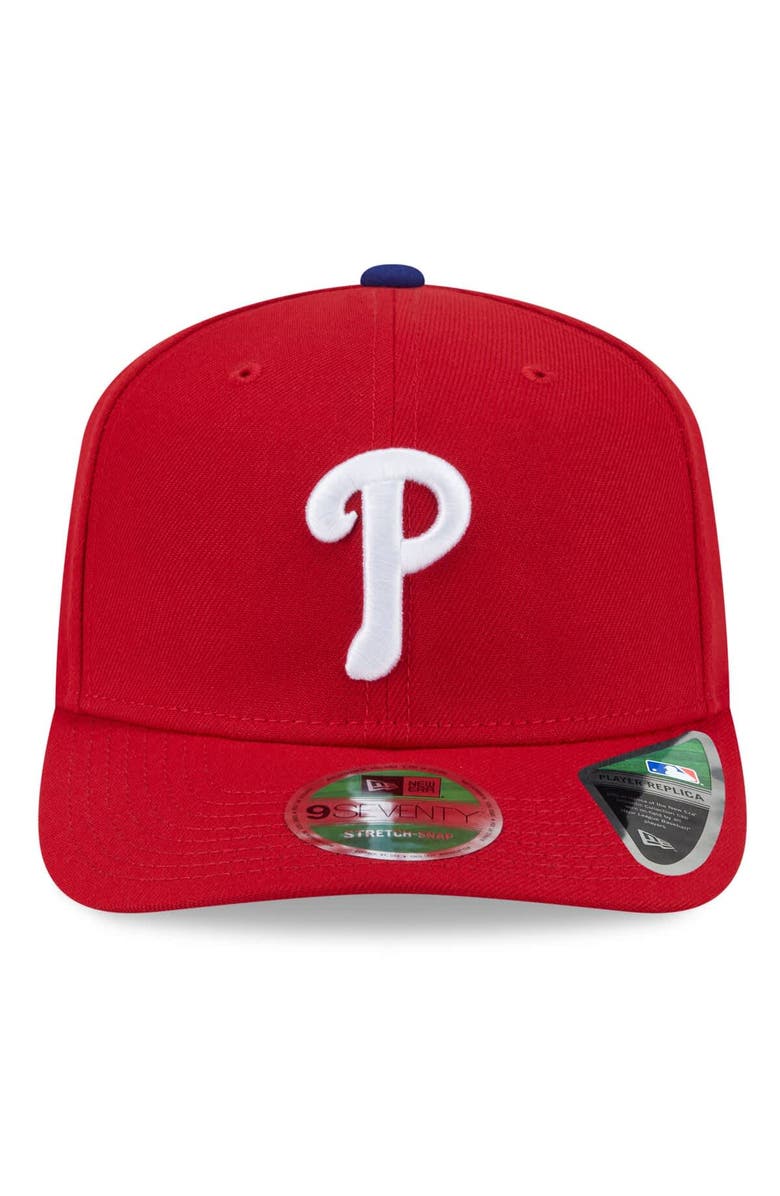New Era Men's New Era Red Philadelphia Phillies 2025 MLB Postseason Side Patch 9SEVENTY Adjustable Hat, Alternate, color, 