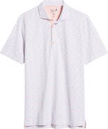 johnnie-O Razz Dot Print PREP-FORMANCE Golf Polo