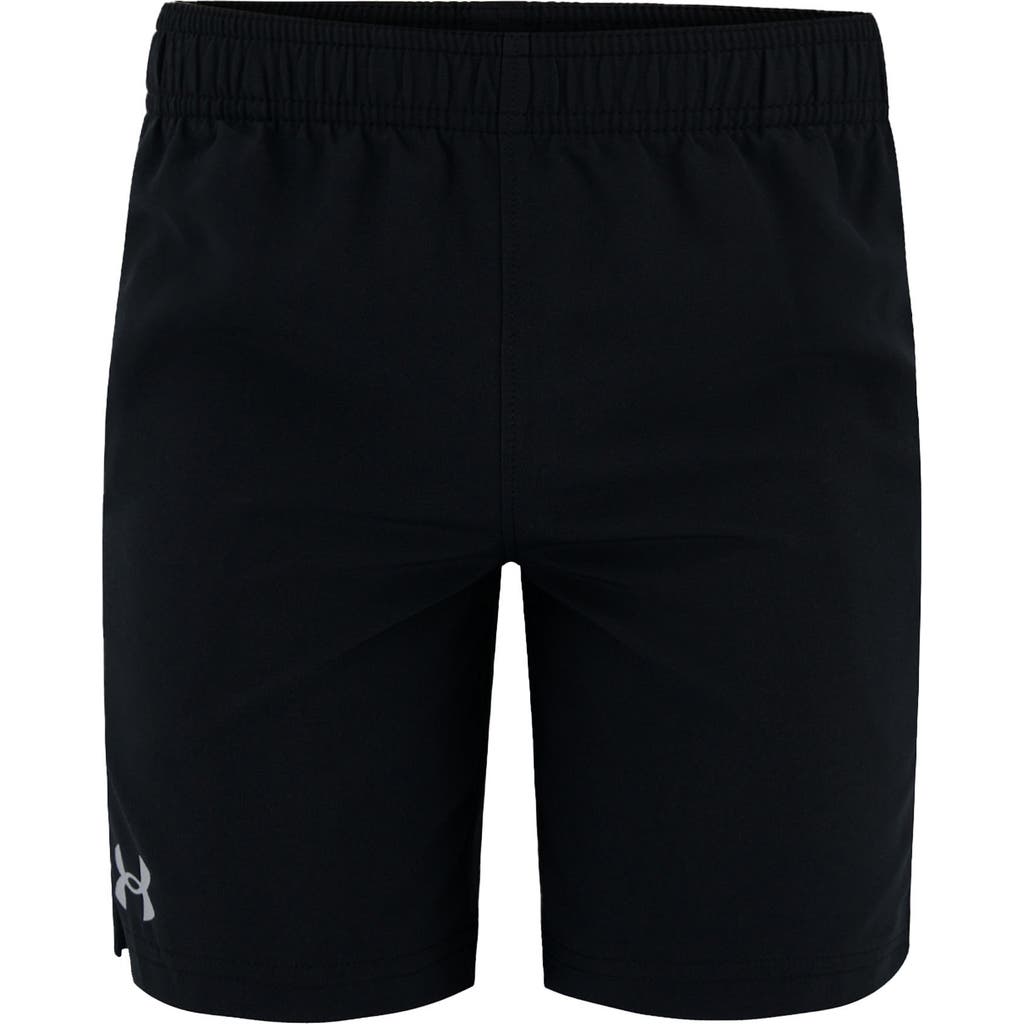 Under Armour Kids' Ua Logo Performance Woven Shorts In Black