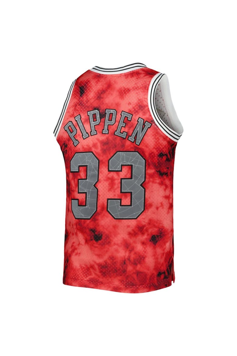Men's Mitchell & Ness Scottie Pippen Red Chicago Bulls 1997/98 Galaxy Swingman Jersey, Alternate, color, Red