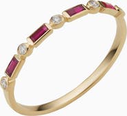 Oradina 14K Gold Crown Jewels Diamond Ring