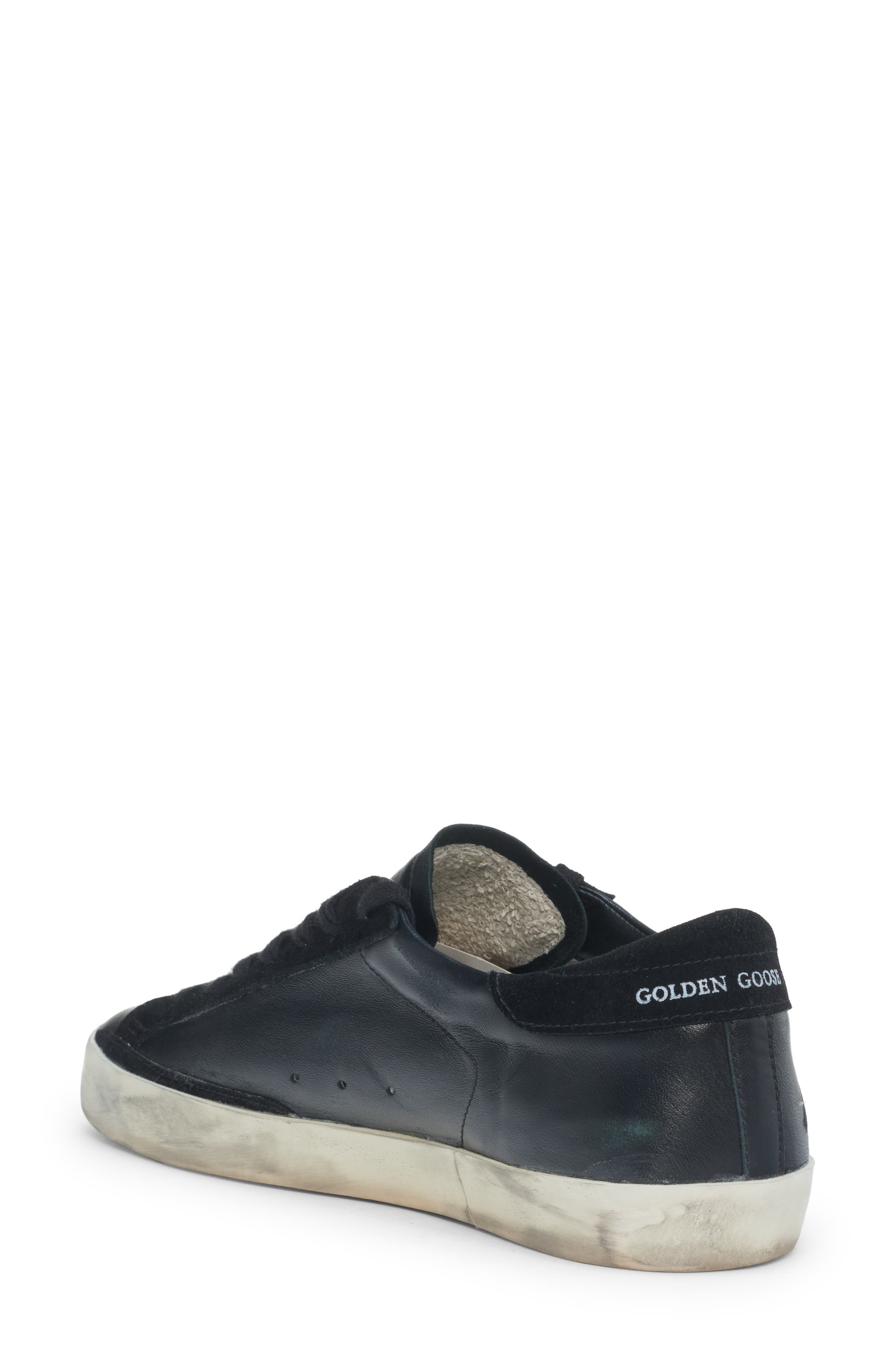 Golden Goose Super-Star Low Top Sneaker, Alternate, color, Black
