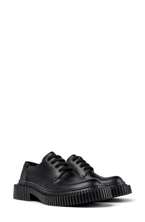 Camper Pix Berlin Lace-up Platform Derby Shoes In Animal Print