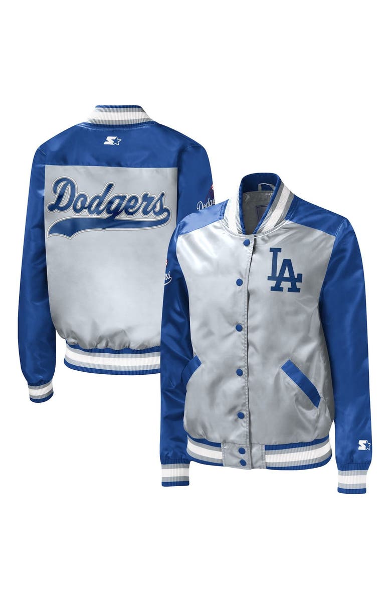 STARTER Women's Starter Silver Los Angeles Dodgers The Legend Full-Snap Jacket, Main, color, 