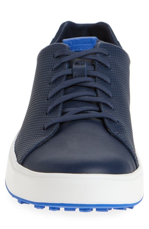 Olukai Wai'alae Waterproof Leather Golf Shoe In Blue