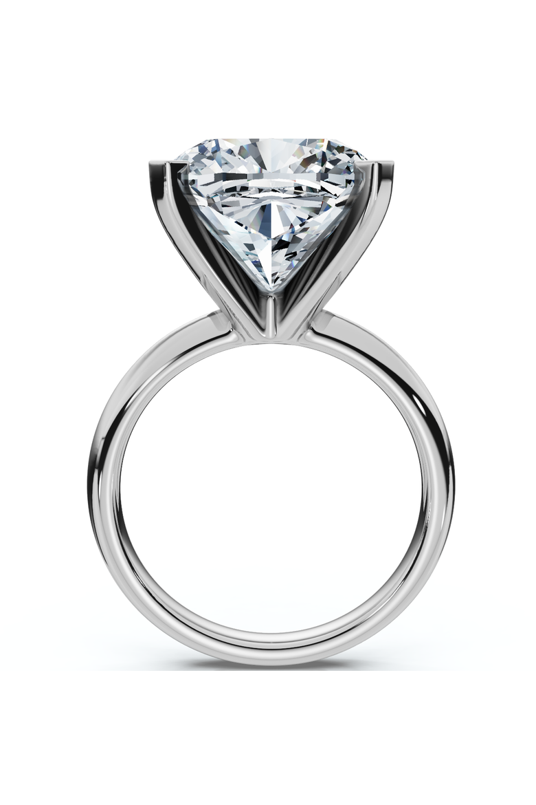Certified 7Ct Cushion Diamond Engagement Ring 14k Gold Lab Grown, Alternate, color, 14k White Gold