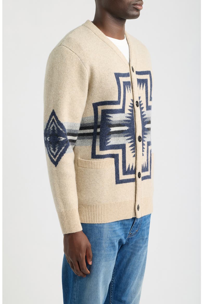 Harding Lambswool Cardigan, Alternate, color, HARDING OATMEAL