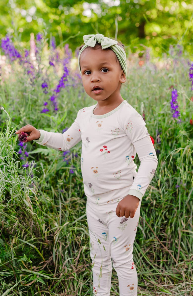 Kyte BABY Kids' Fitted Two-Piece Pajamas, Alternate, color, Wildflower