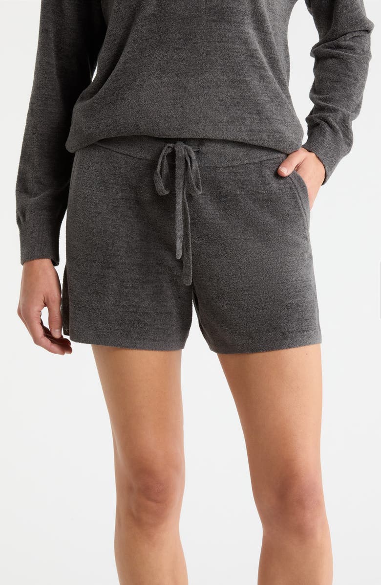 Barefoot Dreams<sup>®</sup> CozyChic<sup>®</sup> Ultra Lite<sup>®</sup> Drawstring Lounge Shorts, Main, color, Carbon