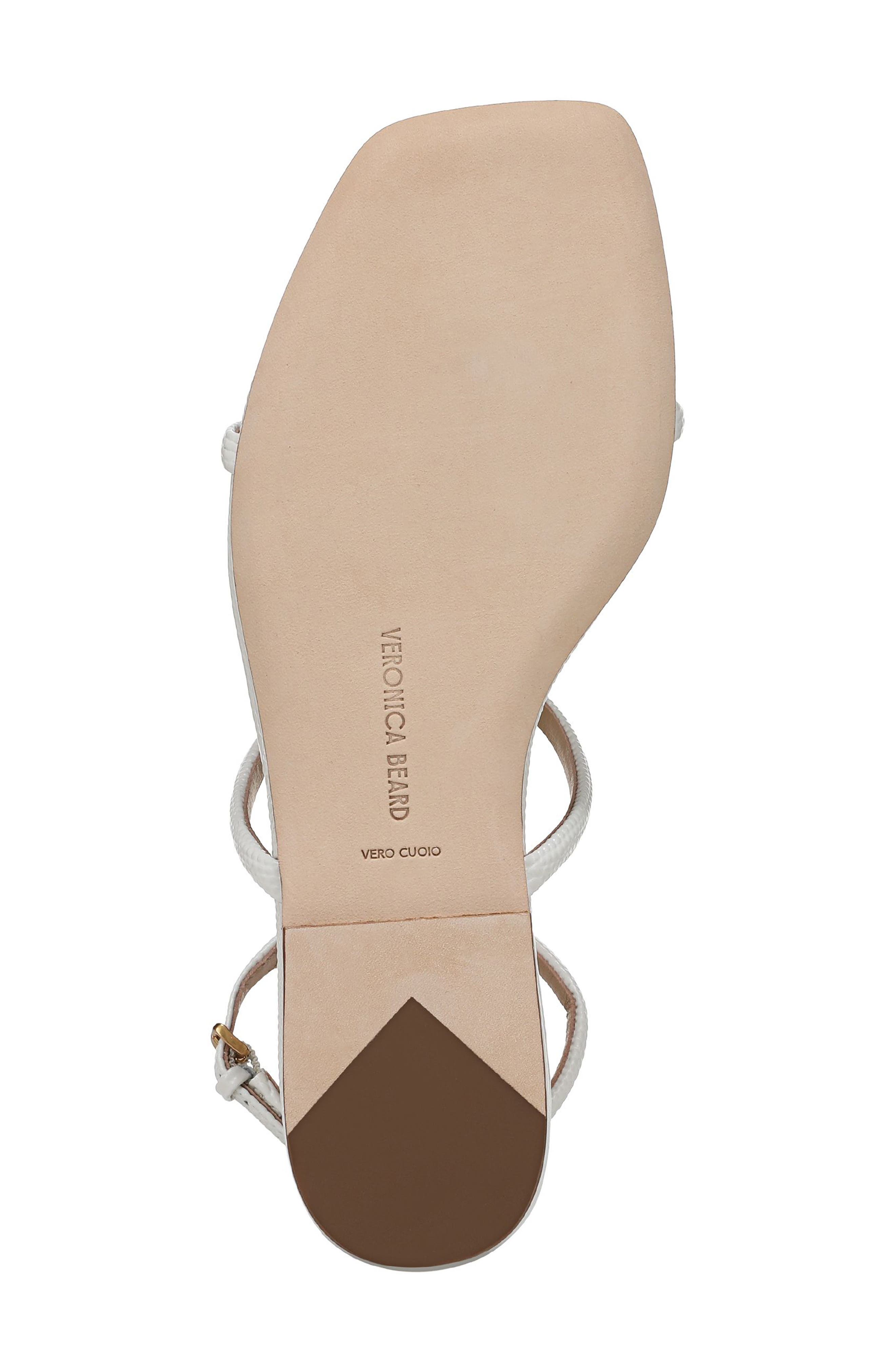 Veronica Beard Marbella Ankle Strap Sandal, Alternate, color, Parchment