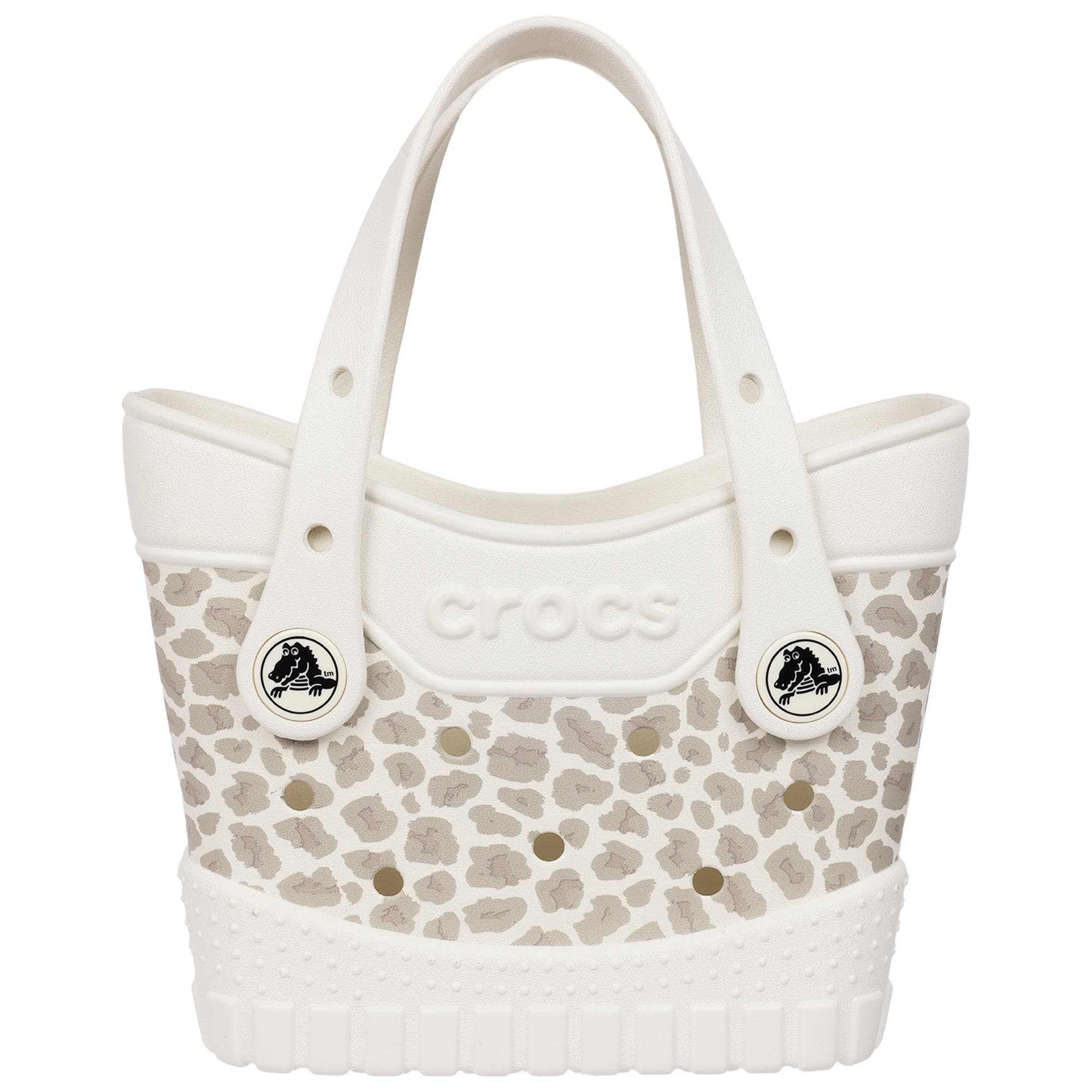 CROCS Micro Classic Cheetah Tote, Main, color, Ivory