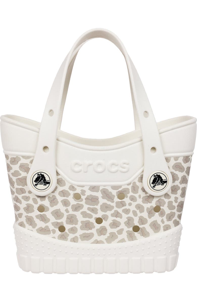 CROCS Micro Classic Cheetah Tote, Main, color, Ivory