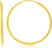 SIMONA 14K Yellow Gold Hoop Earrings