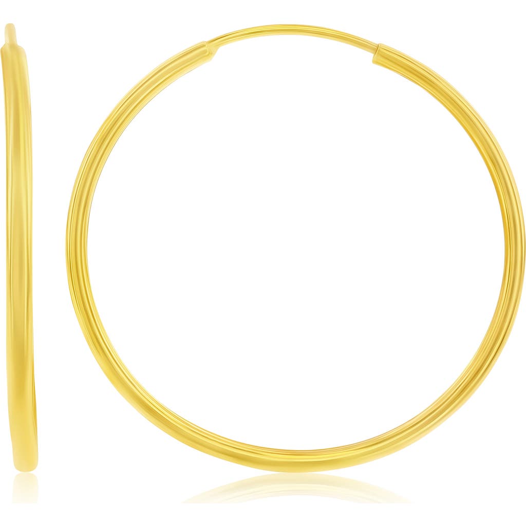Simona 14k Yellow Gold Hoop Earrings