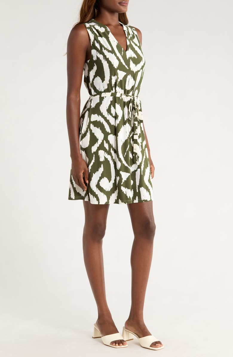 Tommy Bahama Carmela Ikat Print Dress, Alternate, color, Palm Verde