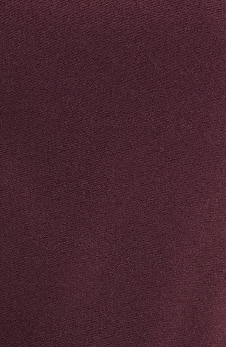 Black Halo Enola Side Drape Sleeveless Jumpsuit, Alternate, color, Oxblood