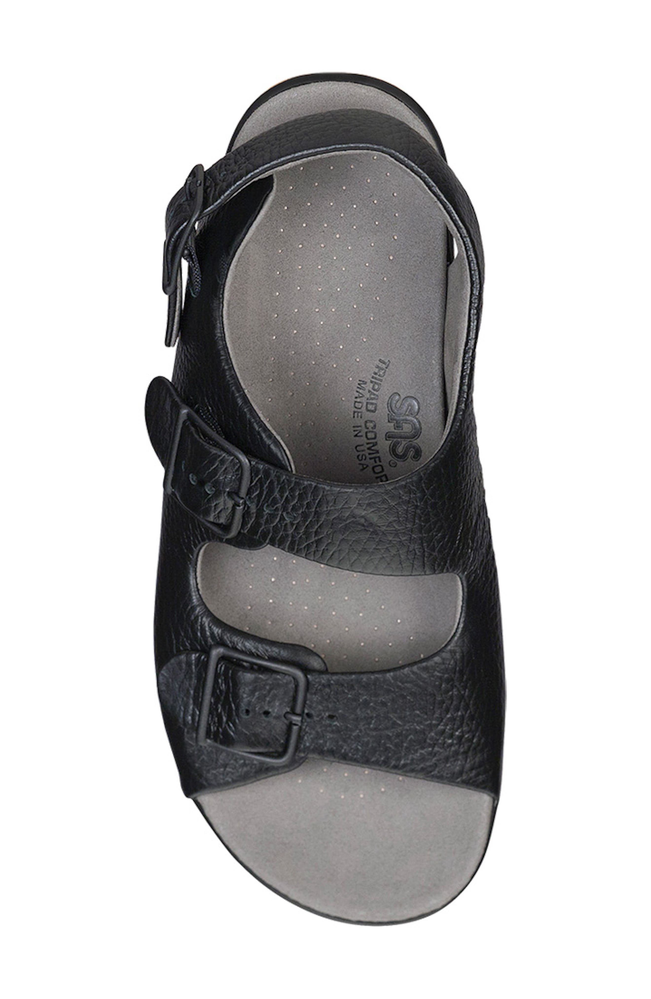 SAS Relaxed Slingback Sandal - Multiple Widths Available, Alternate, color, Black