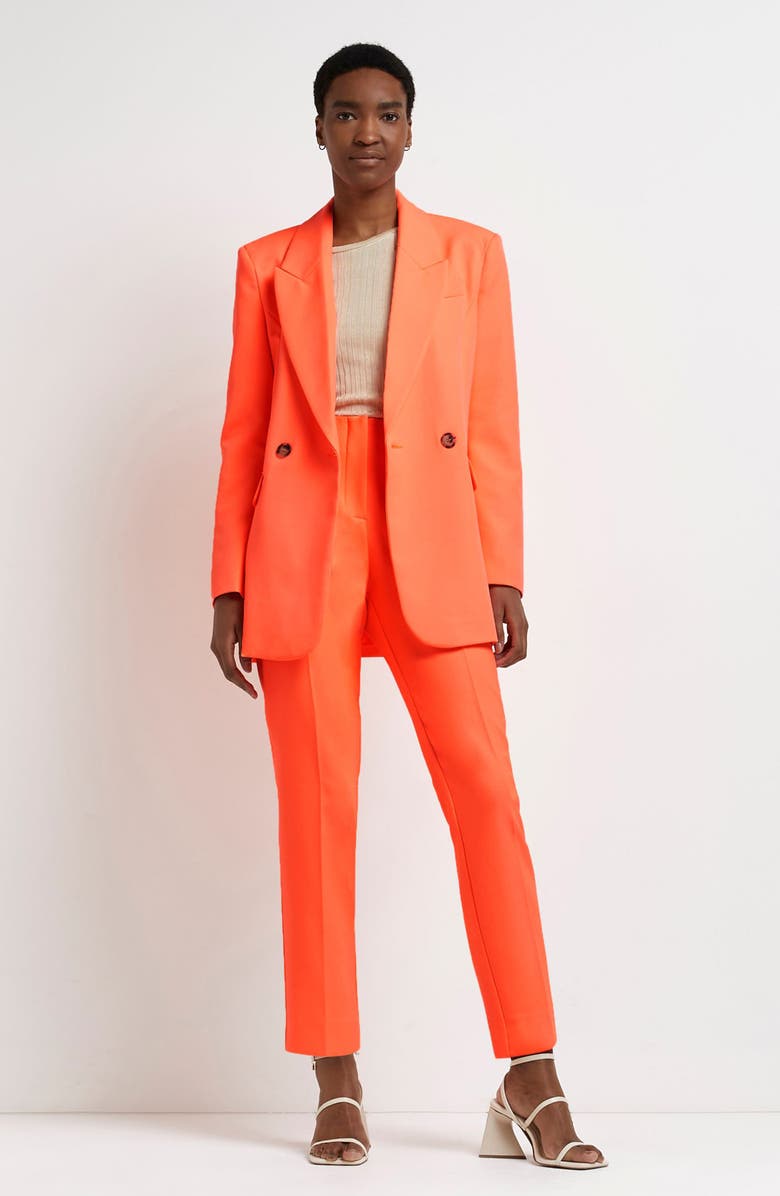 River Island Structured Double Breasted Blazer, Alternate, color,