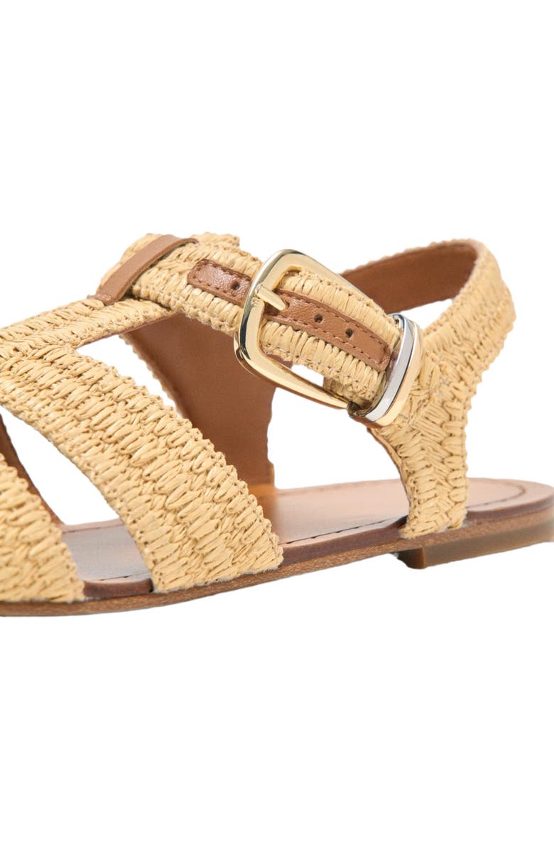 maje Flat strap sandals, Alternate, color, Beige