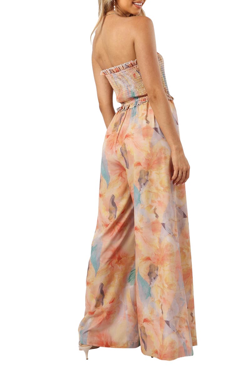 Cammy Strapless Jumpsuit, Alternate, color, FLORAL