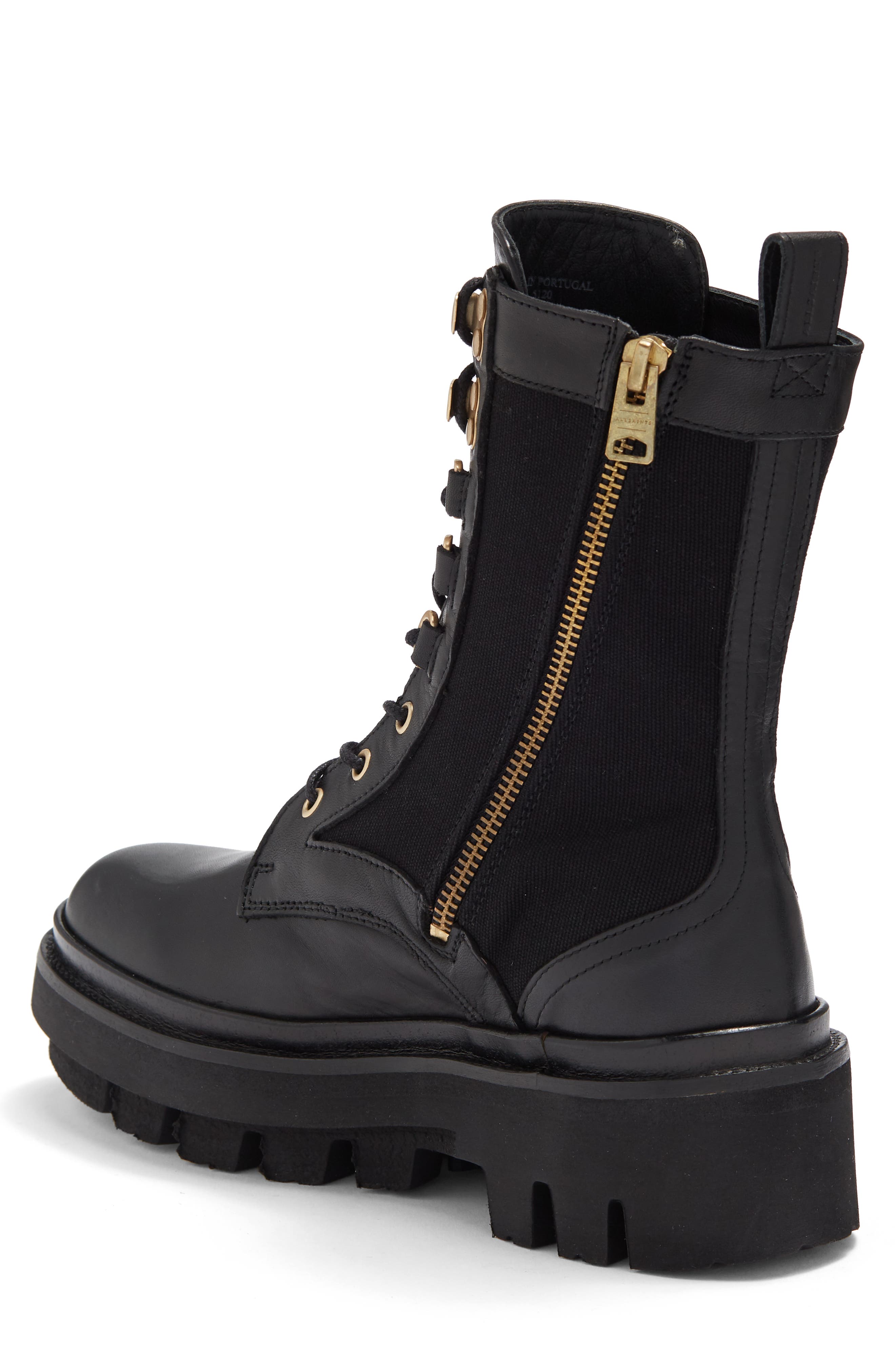 AllSaints Beth Combat Boot, Alternate, color, 
