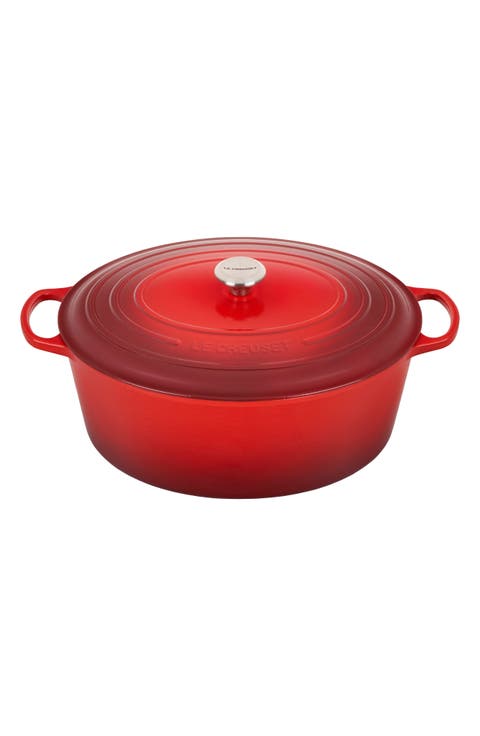 Signature 15 1/2-Quart Oval Enamel Cast Iron French/Dutch Oven