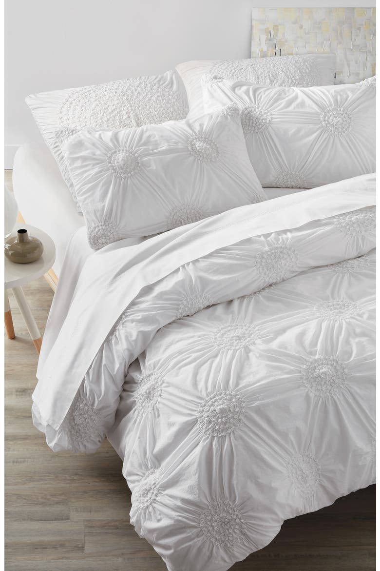 'Chloe' Duvet Cover, Main, color, WHITE