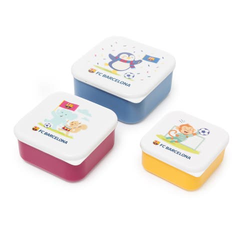 Barcelona 3 Piece Snackbox Set for Little Soccer Fans