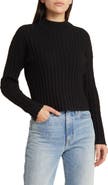 Madewell Mock Neck Crop Sweater