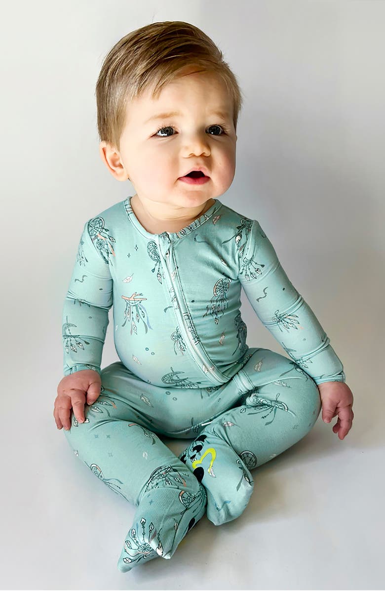 Bellabu Bear Kids' Fitted One-Piece Convertible Pajamas, Alternate, color,