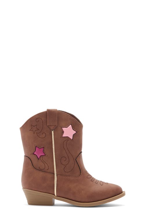 Harper Canyon Kids' Chelsee Star Western Boot In Brown