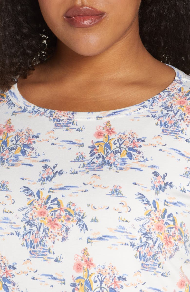 Bobeau Bishop Sleeve Pullover, Alternate, color, 