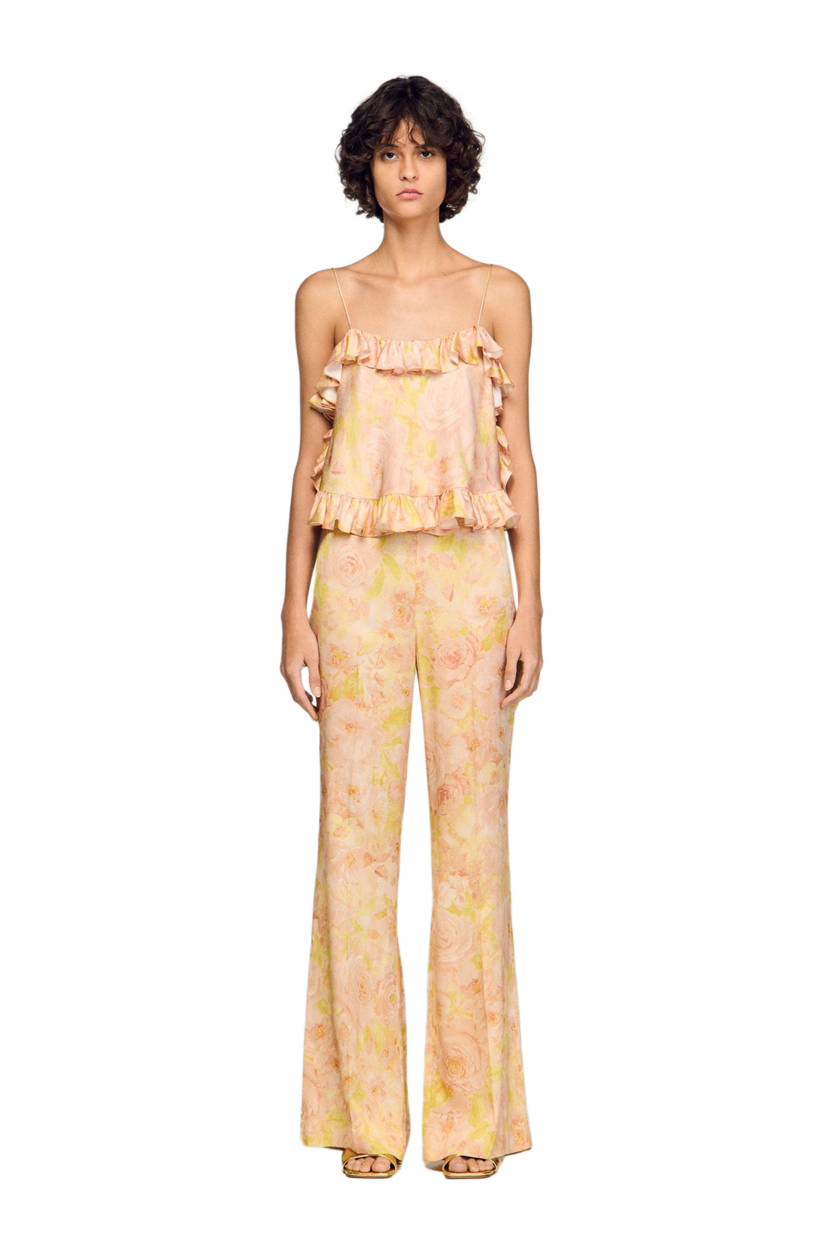 Floral-print floaty trousers - image 2
