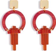 Toolally Petite Art Deco Chandeliers - Sienna Red