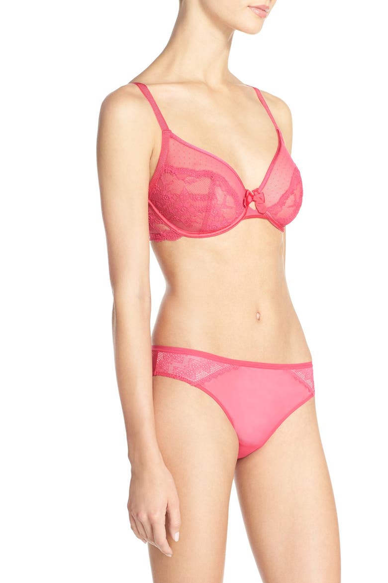 Chantelle Intimates 'Idole' Underwire Bra, Alternate, color, RASPBERRY