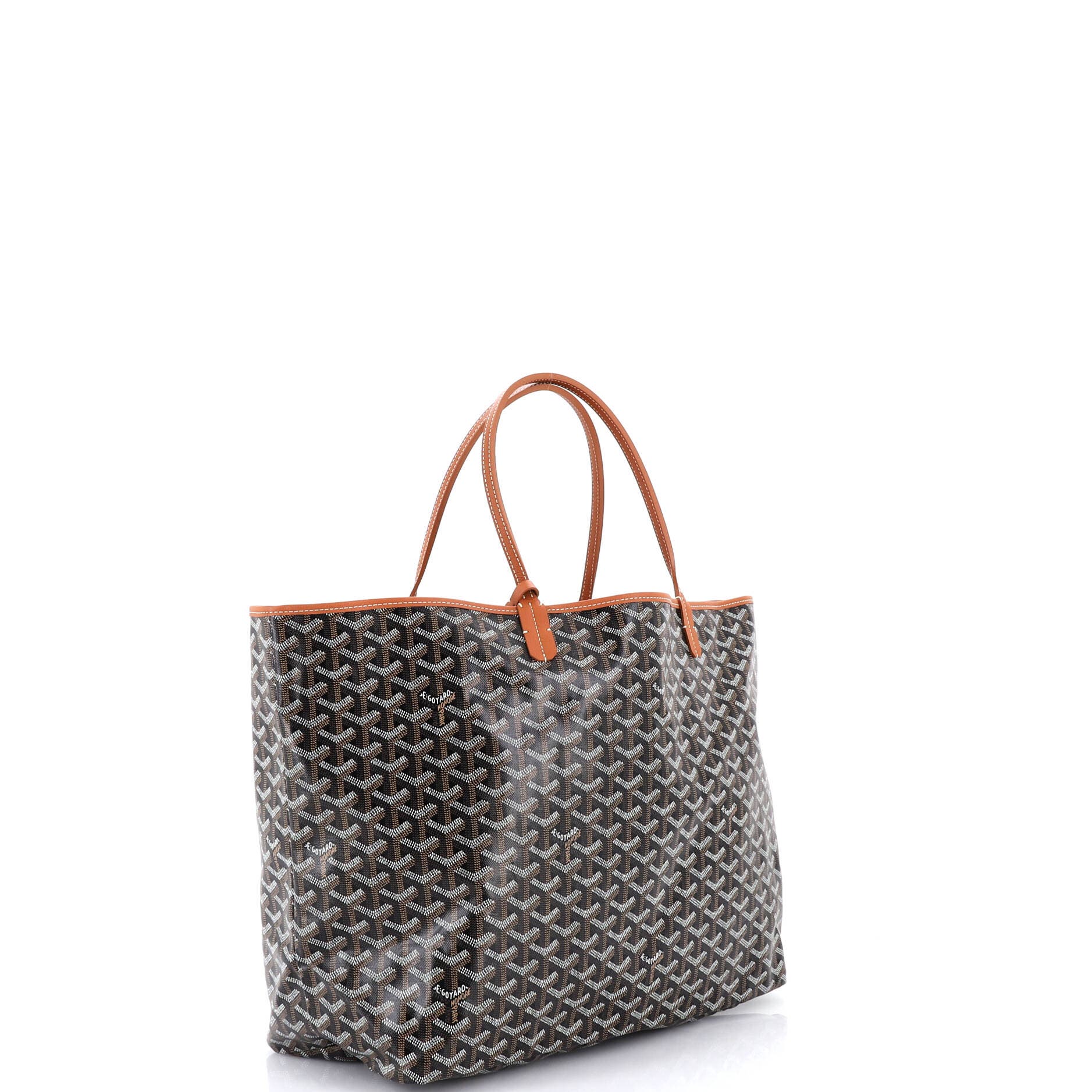 Pre-Owned Goyard Saint Louis Tote Coated Canvas GM, Alternate, color, Brown