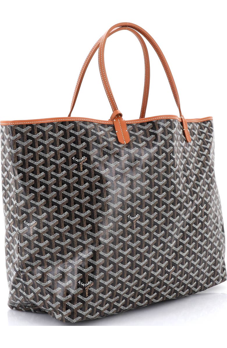 Pre-Owned Goyard Saint Louis Tote Coated Canvas GM, Alternate, color, Brown