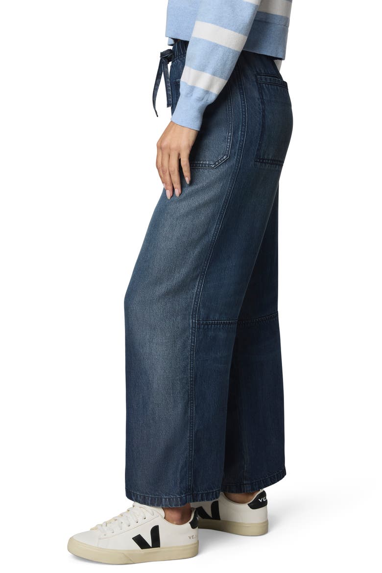 Denim Drawstring Pants, Alternate, color, DARK RINSE