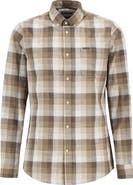 Barbour Hillroad Tailored Fit Buffalo Check Slub Cotton Button-Down Shirt
