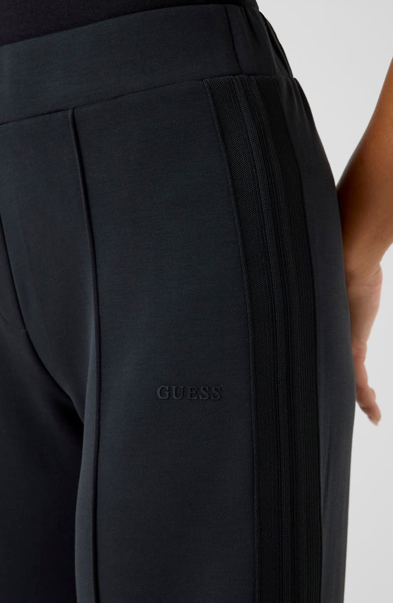 GUESS Lyra Pintuck Straight Leg Pants, Alternate, color, Black