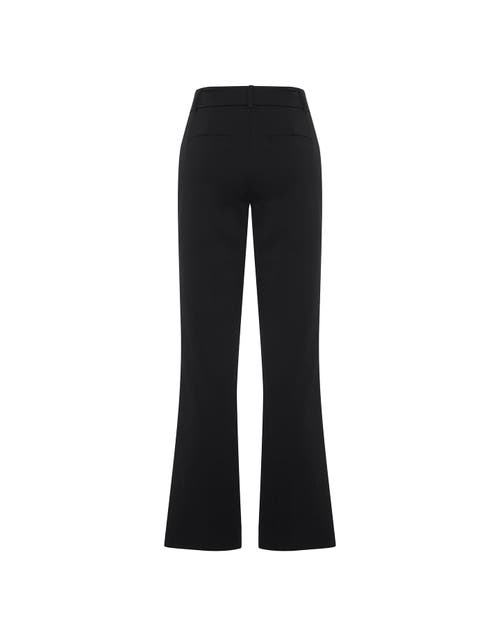 Theo The Label Women's Black Aphrodite Bootcut Pant In Black