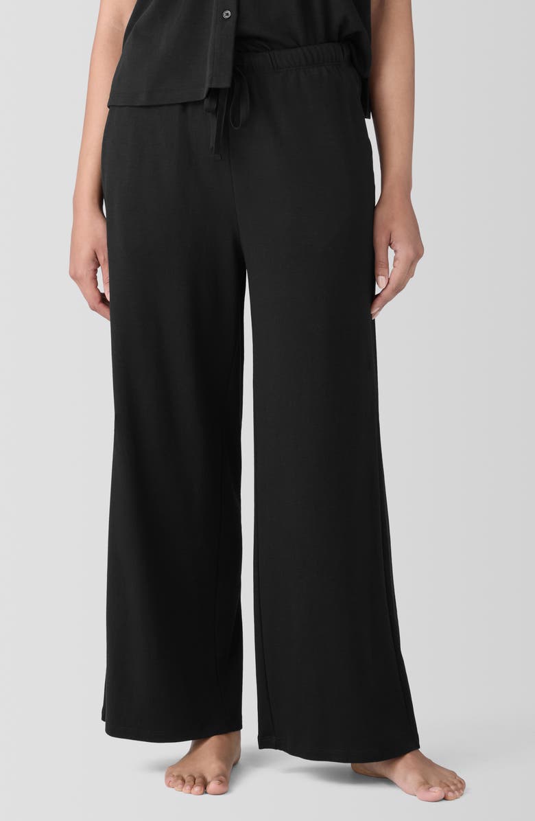 EILEEN FISHER SLEEP Organic Cotton Wide Ankle Sleep Pants, Main, color,