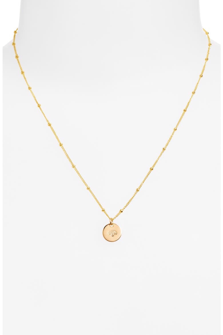 Petite Birth Flower Necklace, Alternate, color, GOLD FILL