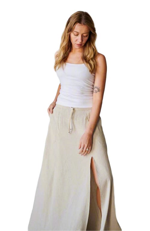 Leisure Lab Sunset Flow Skirt In Oatmeal