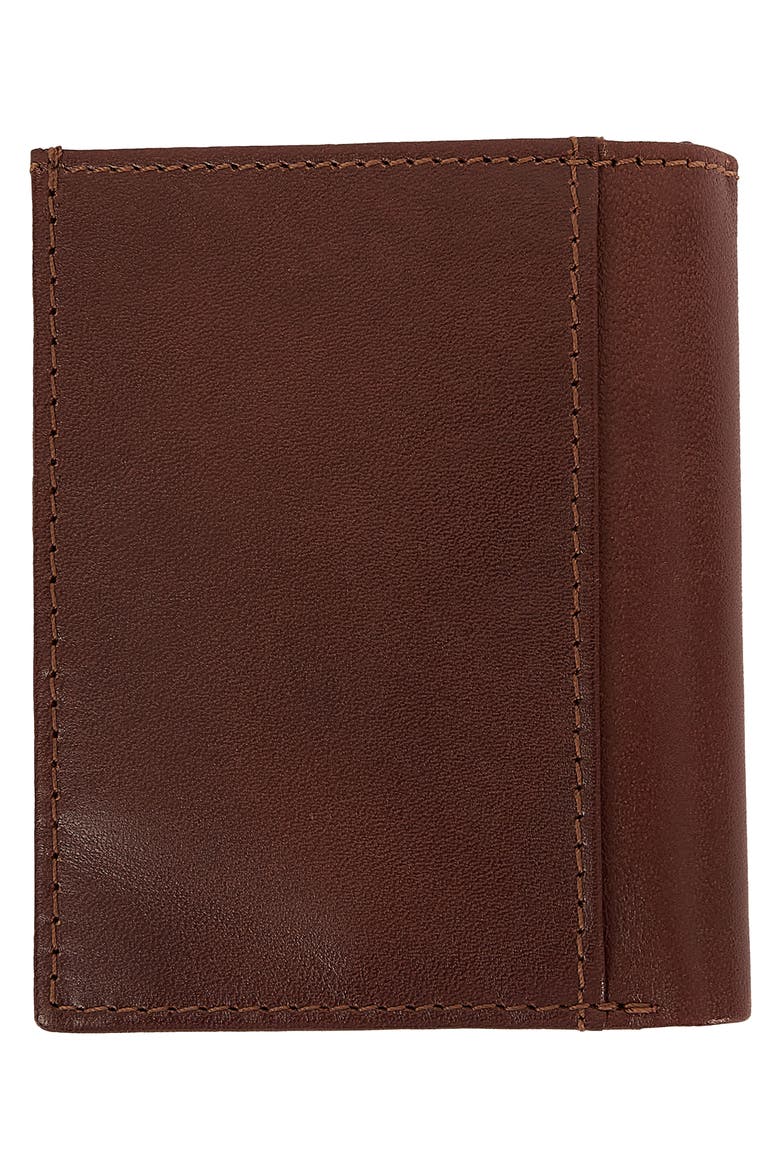 Small Colwell RFID Leather Bifold Wallet, Alternate, color, BROWN/ CLASSIC TARTAN