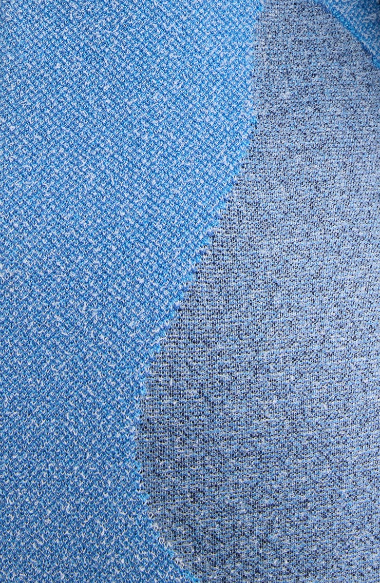 Balmain Trompe l'Oeil Jacquard Long Sleeve Knit Body-Con Dress, Alternate, color, 