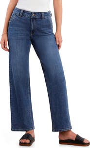 Wash Lab Denim Kellie High Waist Relaxed Straight Leg Jeans