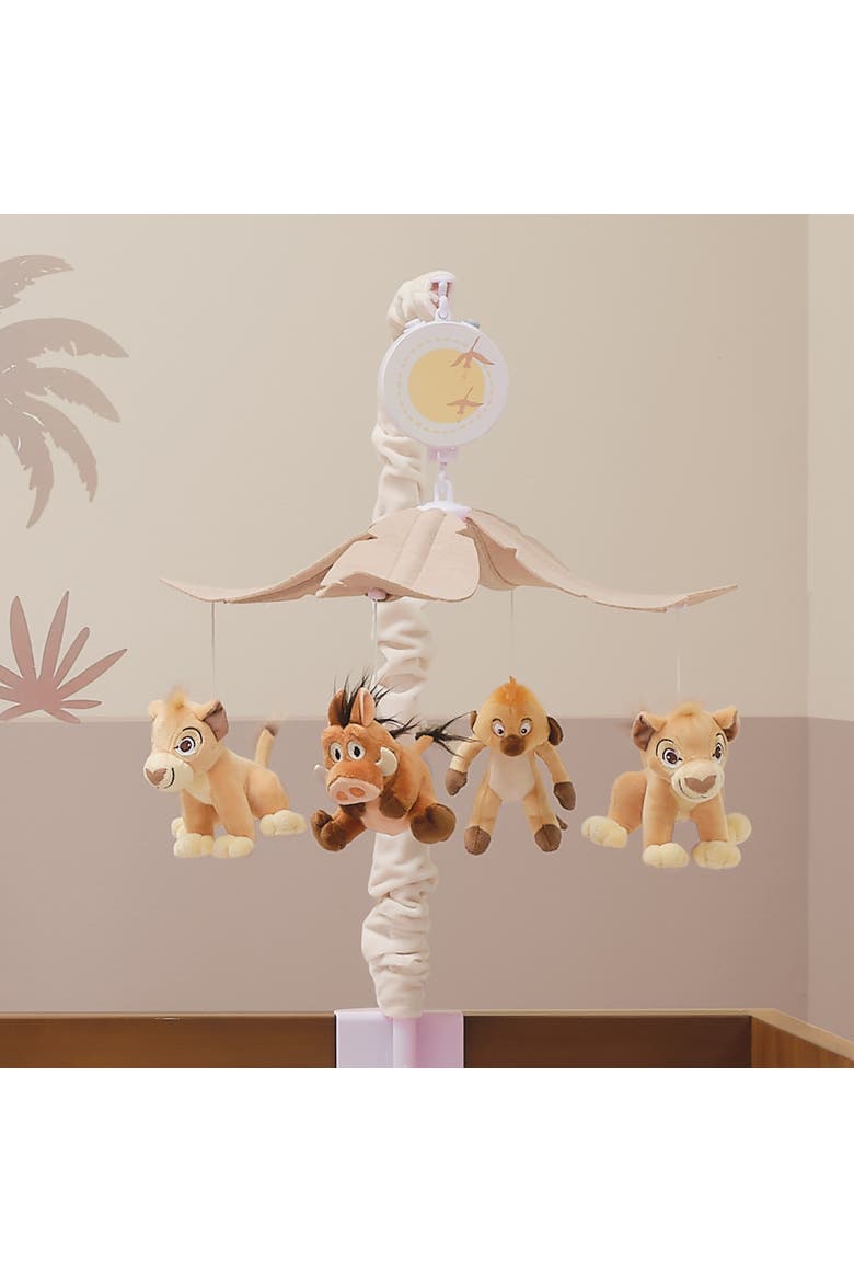 Disney Baby Lion King Safari Musical Baby Crib Mobile Soother Toy, Alternate, color, Brown